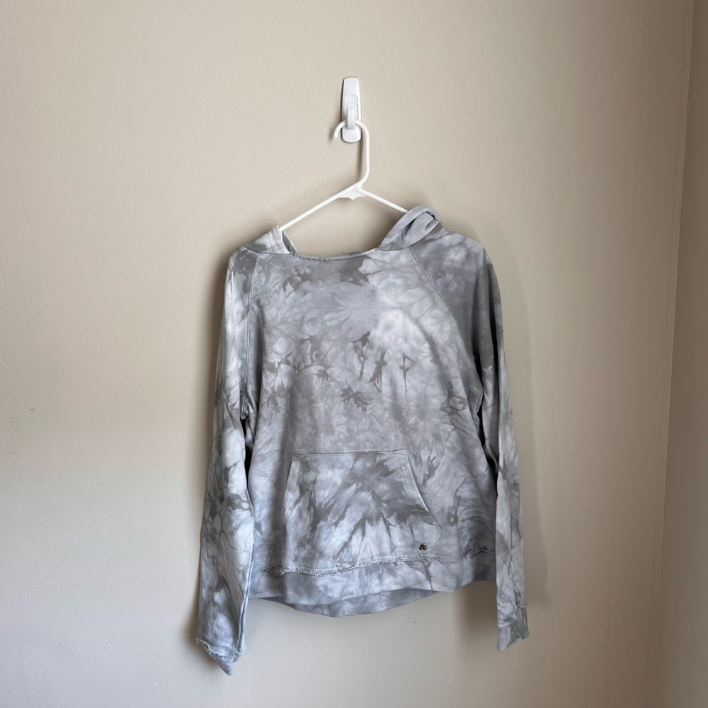 Blue Gray Tie-Dye Women's Top